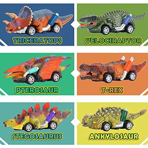 Coches-dinosaurio de juguete para niños