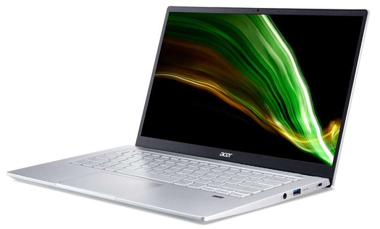 Acer Swift 3 SF314-43-R4QF - Portátil Ultrafino 14" IPS FullHD (1920x1080), AMD Ryzen 5 5500U, 8GB RAM, 512GB SSD, 1,19Kg, W11 Home, Plata