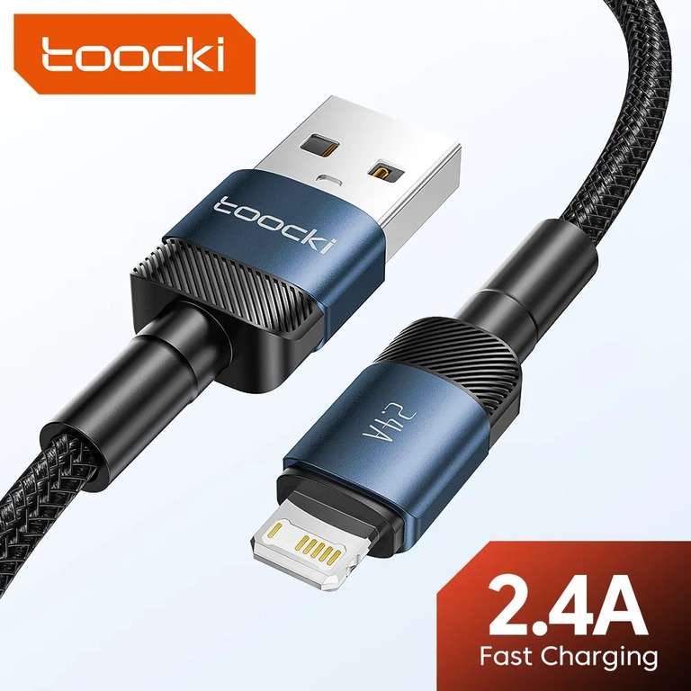 Toocki-Cable USB de carga rápida para móvil iphone.