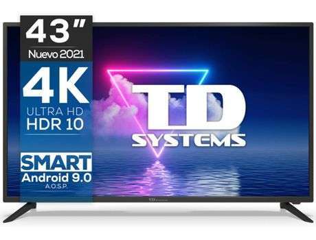 TV TD SYSTEM K43DLG12US (LED - 43'' - 109 cm - 4K Ultra HD - Smart TV)