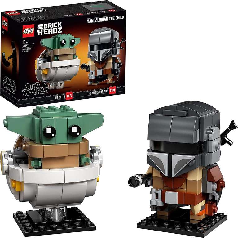 LEGO 75317 Star Wars El Mandaloriano y el Niño, Baby Yoda, Juguete de Construcción Coleccionable para Niños Pequeños