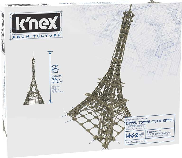 Maqueta Torre Eiffel K'Nex Arquitecture 1462 piezas