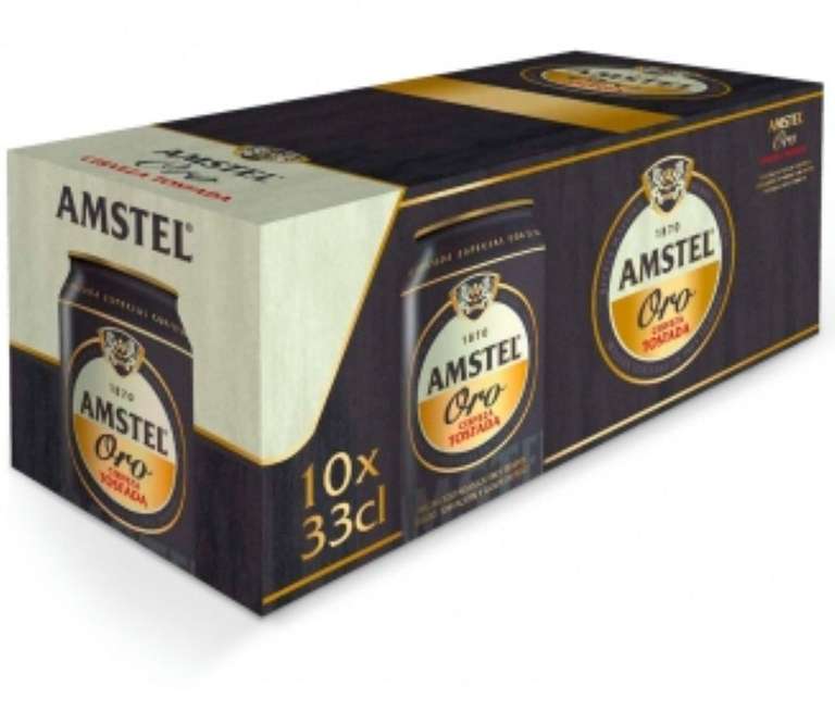 30 latas Cerveza tostada Amstel Oro (3x pack 10 latas 33 cl)