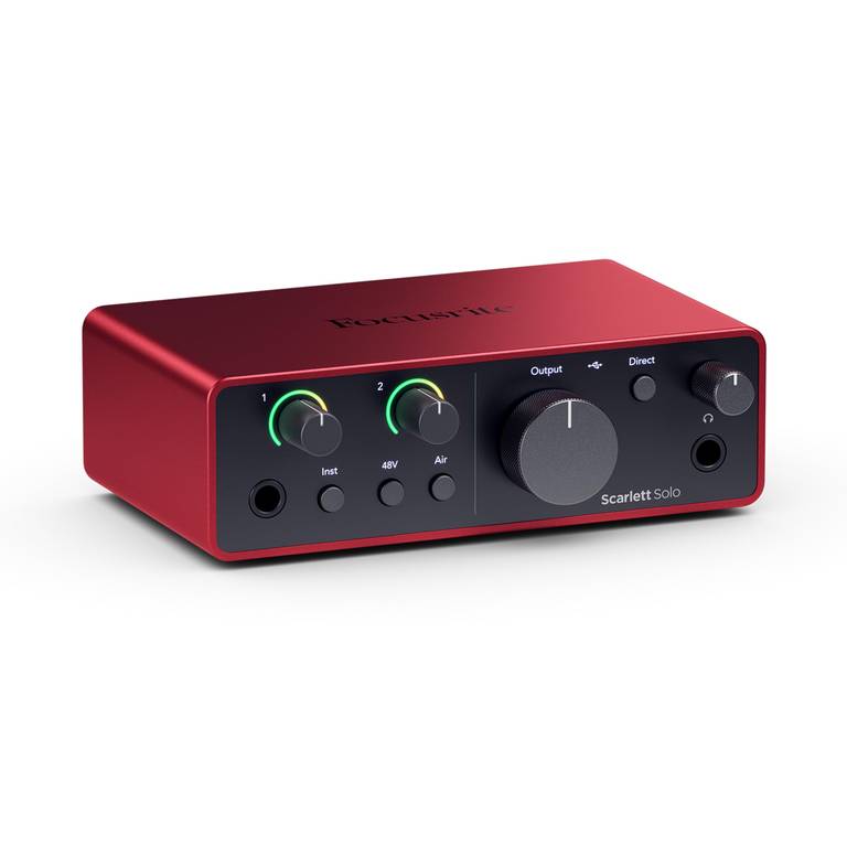Focusrite Scarlett Solo interfaz de audio USB-C 4.ª gen Grabación con sonido de estudio