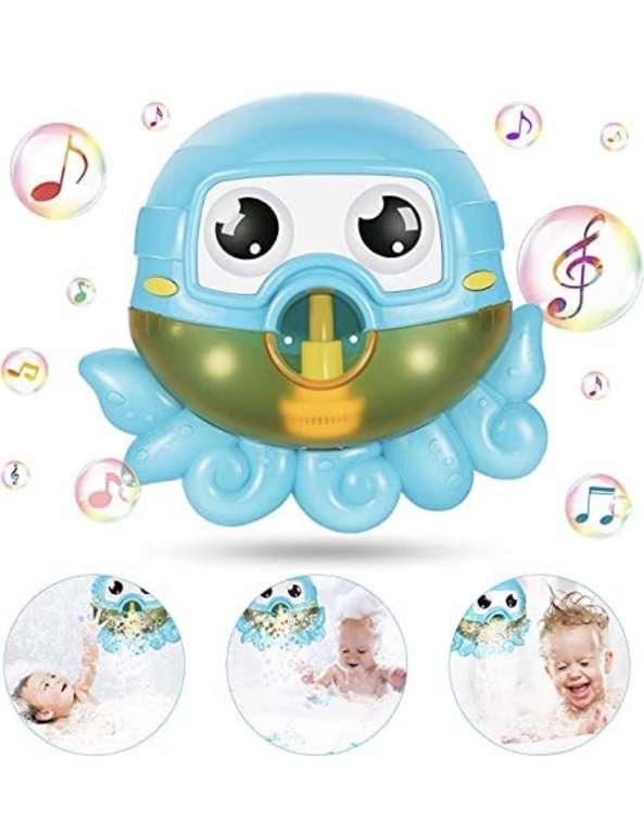 Máquina de Burbujas de Baño, Ducha de Niños Baño de Burbujas Juguetes bebé Maquina de Burbujas 42 Música