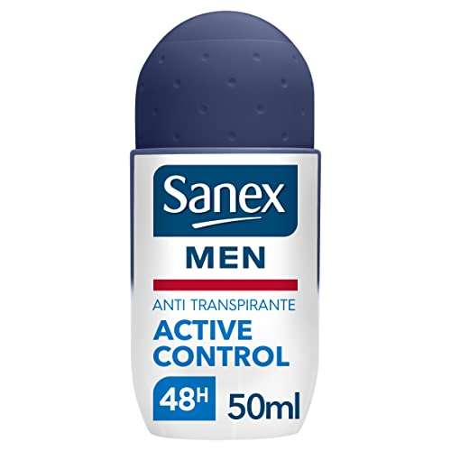 2 x Sanex Men Active Control Desodorante Roll-On, 50ml [Unidad 1'24€]