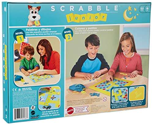Mattel Games Scrabble junior, juegos de mesa para niños