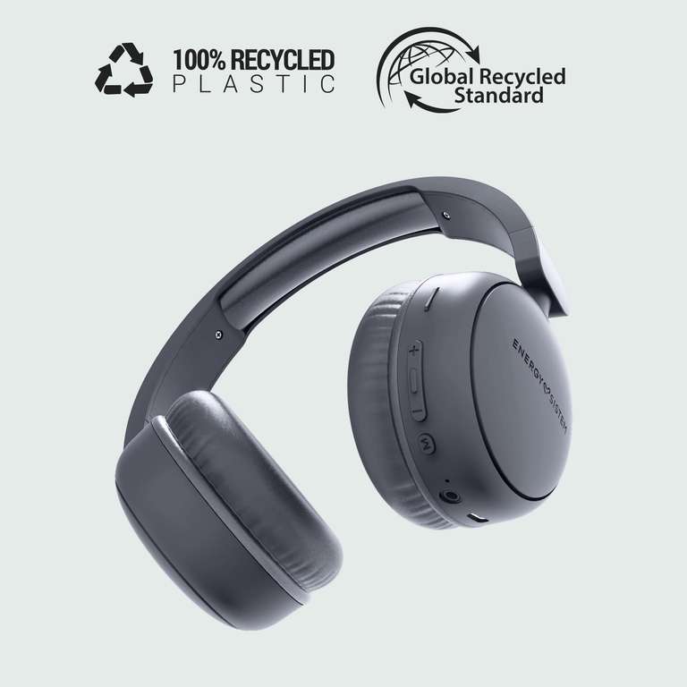 Energy Sistem HeadTuner - Auriculares Bluetooth con Radio FM, Reproductor MP3 y Micro SD