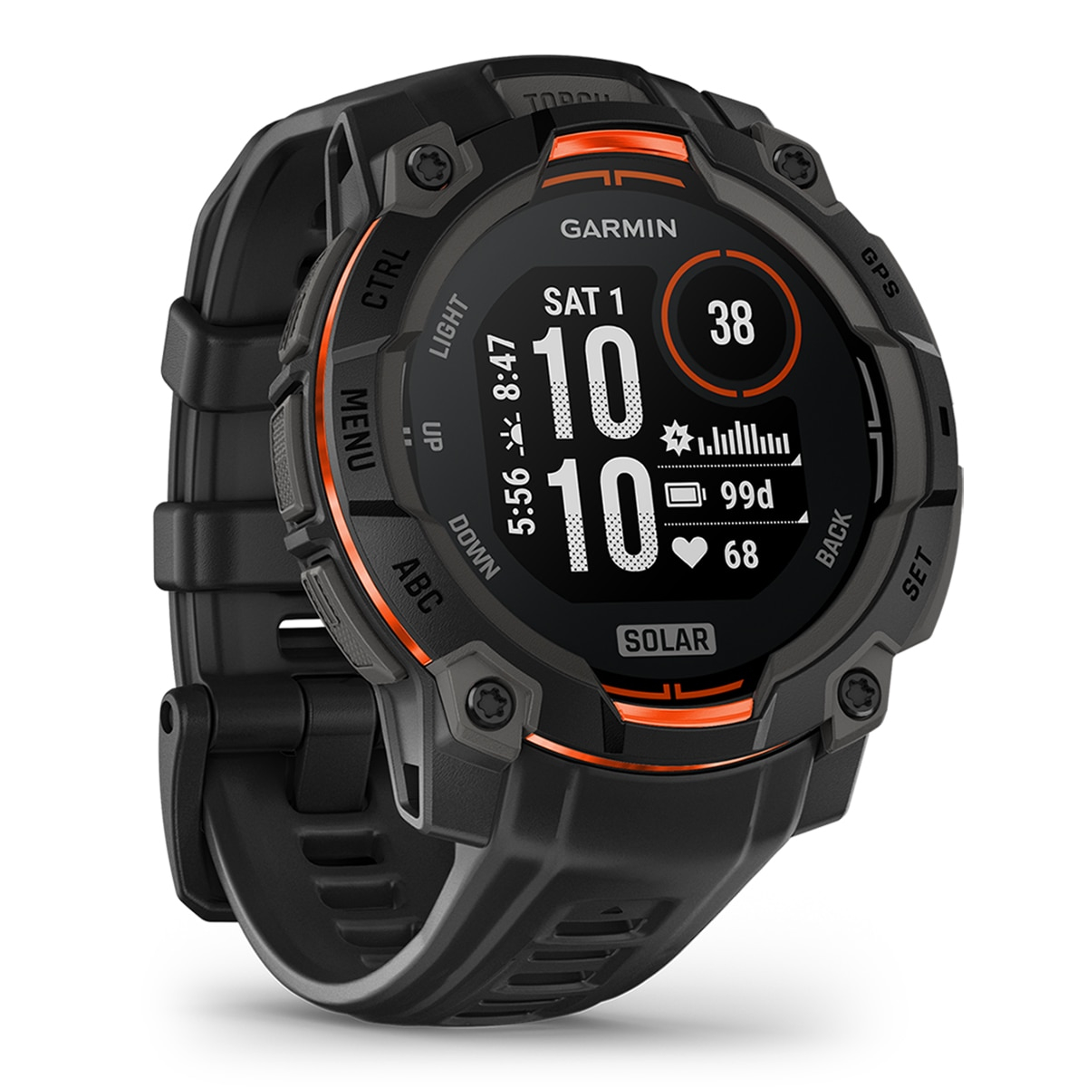 Smartwatch GPS INSTINCT 3 SOLAR 45MM Garmin Negro
