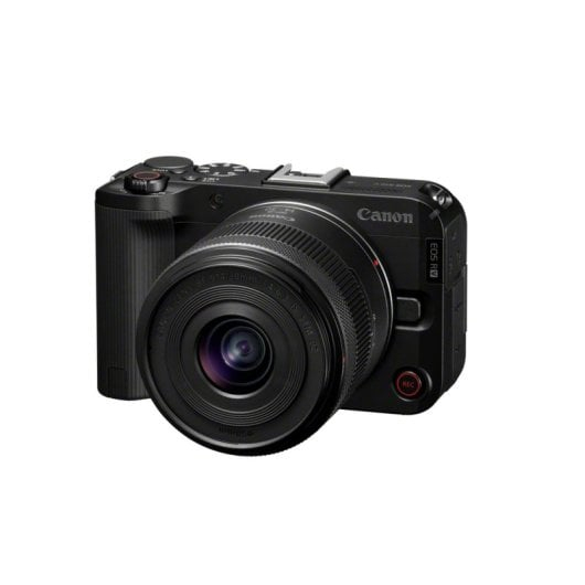 Cámara Canon EOS R50V Mirrorless 24.2 MP (Objetivo 14-30mm, sensor CMOS, vídeo 4K UHD, Dual Pixel AF II, WiFi y Bluetooth)