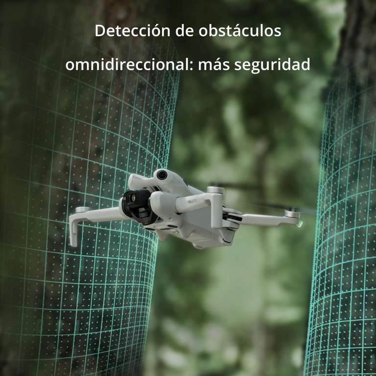 Drone - DJI Mini 4 Pro (DJI RC-N2), Hasta 34 min, ActiveTrack 360°, Detección de obstáculos
