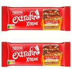 2x NESTLÉ Extrafino Xtreme tableta chocolate con leche y galleta 87g. 0'59€/ud