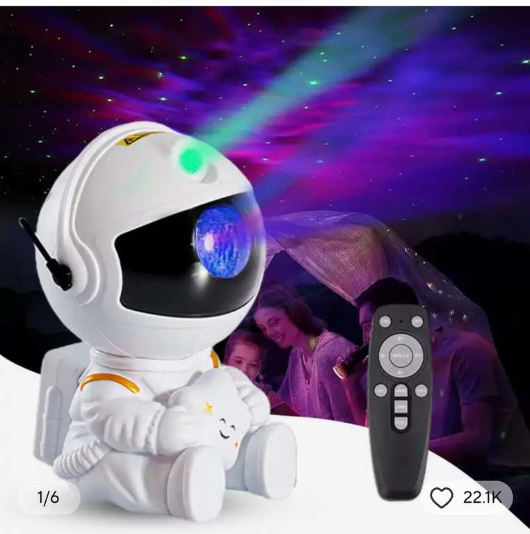 Proyector astronauta de estrellas niños