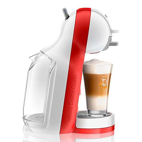 Nescafé Dolce Gusto Mini Me De'Longhi EDG305.WR - Cafetera automática de cápsulas, bebidas frías y calientes. 0.8 l. Color blanco y rojo