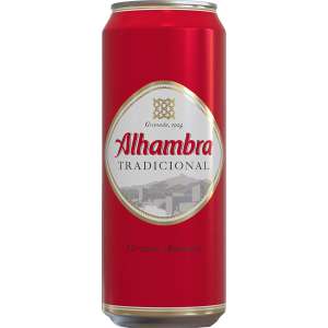 ALHAMBRA cerveza rubia tradicional lata 50 cl a 0,63€