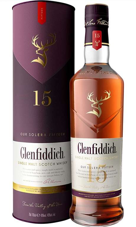Glenfiddich 15 años Whisky escocés de malta, 70cl