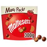 3 x Maltesers, Snack de Leche Malteada recubiertas de Chocolate con leche, 300g. [Total 900g. Unidad 3'22€]