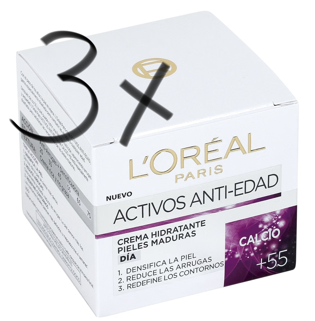 3 x L'Oreal Paris Age Perfect Specialist Crema de día antiedad con calcio, 50 ml
