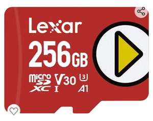 Lexar Play Tarjeta Micro SD 256GB, microSDXC UHS-I, hasta 150MB/s de Lectura, Microsd Compatible con Nintendo Switch