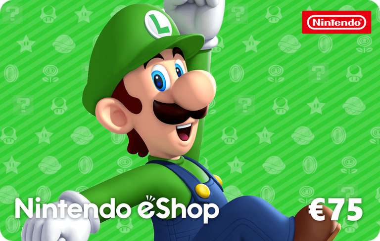 Tarjeta Eshop Nintendo de 75 euros