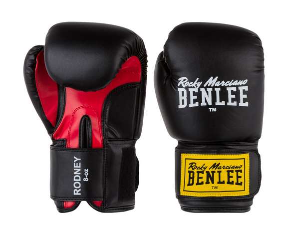 Benlee - guantes de boxeo Carlos - negro y rojo de 6 oz a 16 oz. Más opciones en descripción