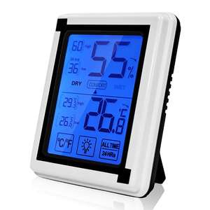 Termómetro higrómetro interior, termómetro digital LCD, medidor de humedad de aire, alta precisión para interior