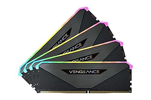 Corsair Vengeance RGB RT - 32GB (4x8GB) DDR4 3200MHz C16 (OPTIMIZADO PARA AMD) Iluminación Dinámica RGB