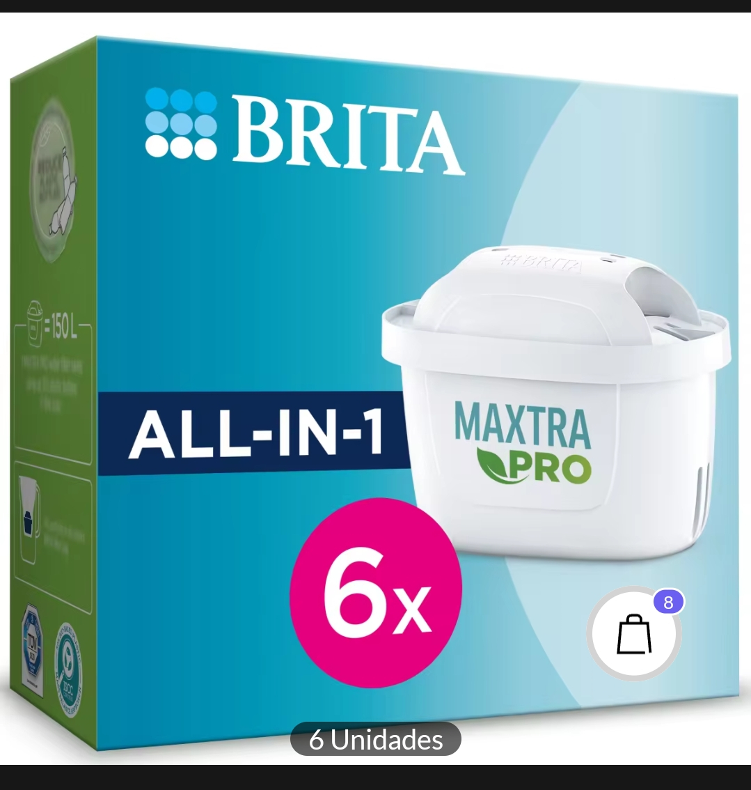 Pack de 6 filtros Brita Maxtra Pro All in 1