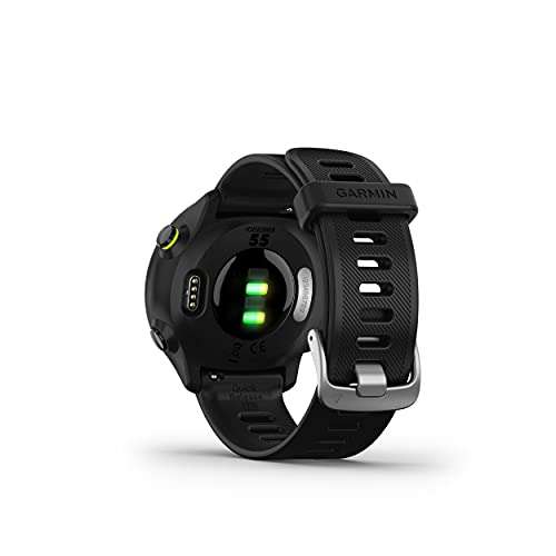 Garmin Forerunner 55 - Reloj inteligente para running con GPS, planes de entrenamiento, notificaciones y seguimiento del bienestar, Negro