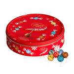 Lindt Caja de Bombones LINDOR chocolate surtido Lata Redonda 28 bombones (necesario comprar dos unidades 570gr x 2) )