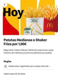 Patatas medianas o Shaker Fries