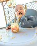 Pack 12 Smileat - Tarritos Ecológicos de Frutas, Ingredientes Naturales, para Bebés sin Gluten, Sabor Multifrutas con Mango