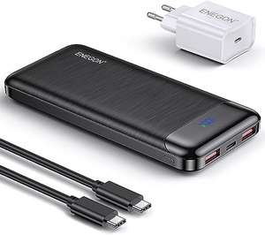 Powerbank 10000mAh + Cargador 20W + Cable USB C