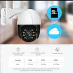 Cámara IP de seguridad inalámbrica para exteriores,1080P, Wifi, Zoom Digital 4X, IA, detección humana
