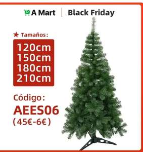 Árbol de Navidad en diferentes tamaños 120 cm/150cm /180cm /210 cm. Envio rapido desde España