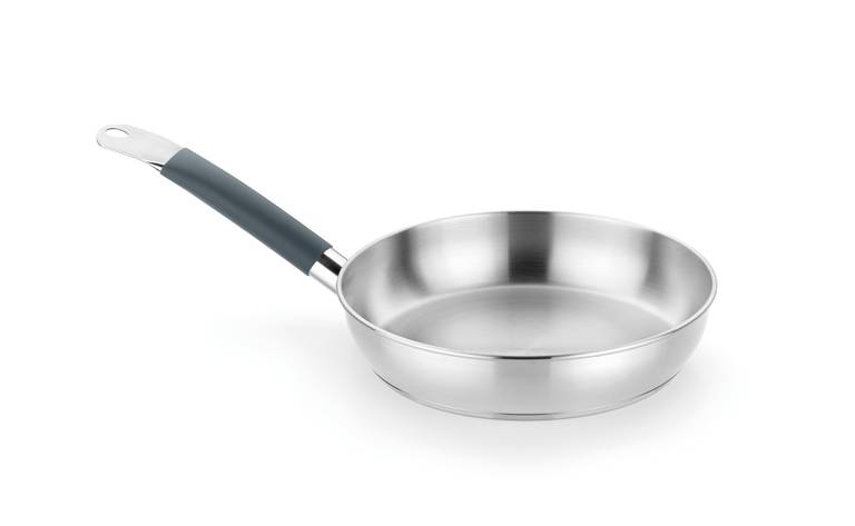 BRA Master Sartén 28 cm, Acero Inoxidable, Sin Antiadherente, Sin PFOA