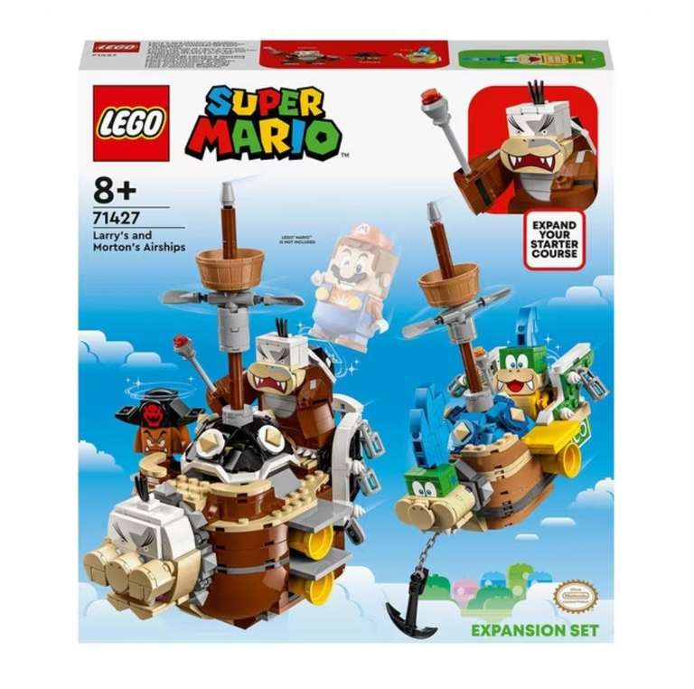 Set de construcción Fortalezas aéreas de Larry y Morton Set de Expansión: LEGO Super Mario