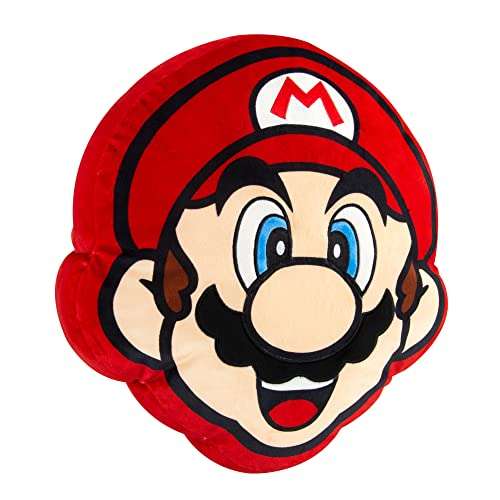 Bizak Peluche Mochi Mochi de Super Mario de Nintendo. Mide 38 cm con una textura muy esponjosa y suave