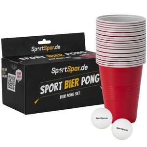 Beer pong con vasos y pelotas