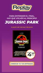 Promo película Jurassic Park a 4'40€ [Yelmo Cines]