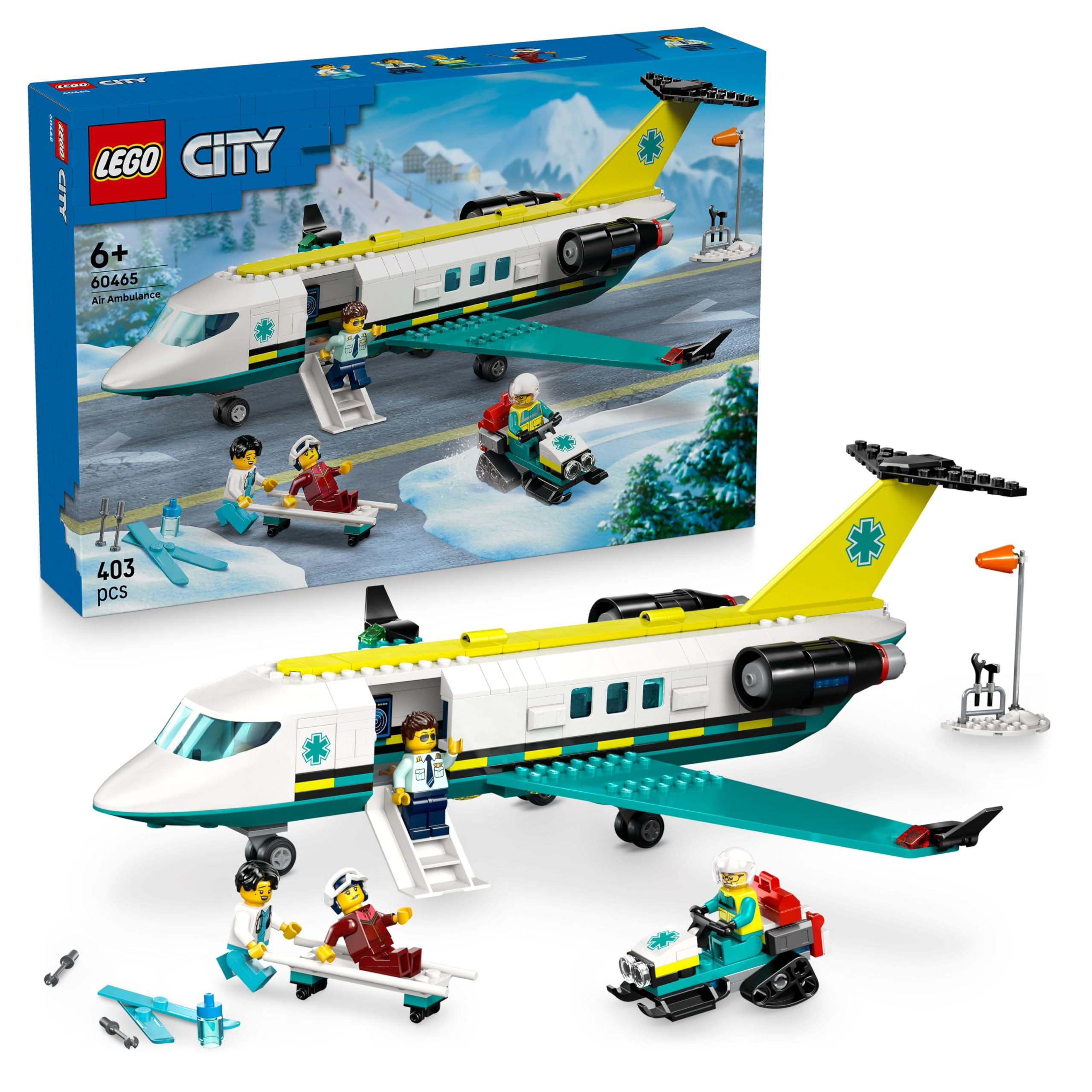 LEGO City Ambulancia Aérea de Emergencia 60465