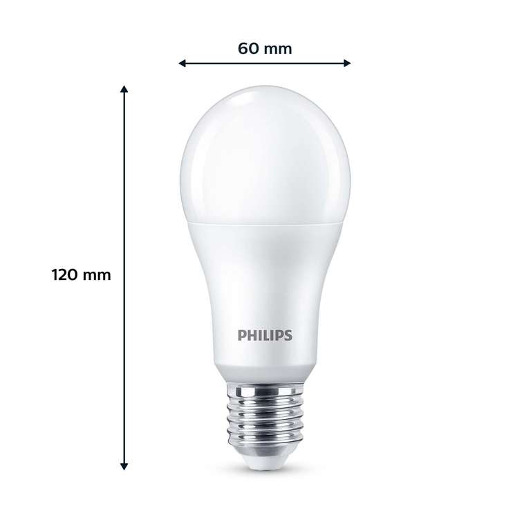 Philips - Bombilla LED A60 13W (Eq. 100W) 1521 lúmenes, casquillo E27