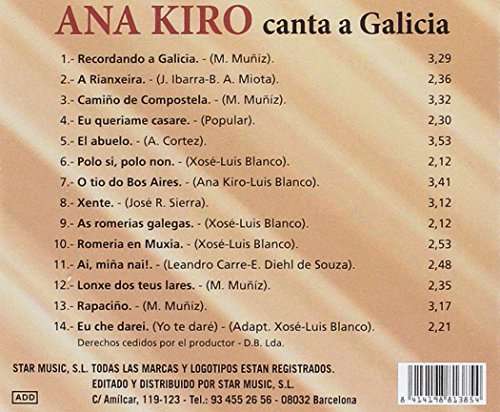 Canta A Galicia Ana Kiro CD