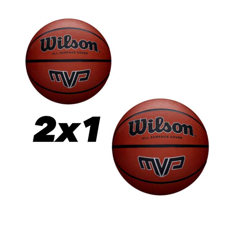 2x1 balón wilson nba mvp | tallas 5, 6 y 7