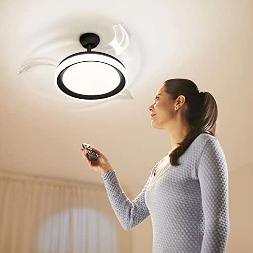 Philips - Bliss Ventilador de techo con luz LED