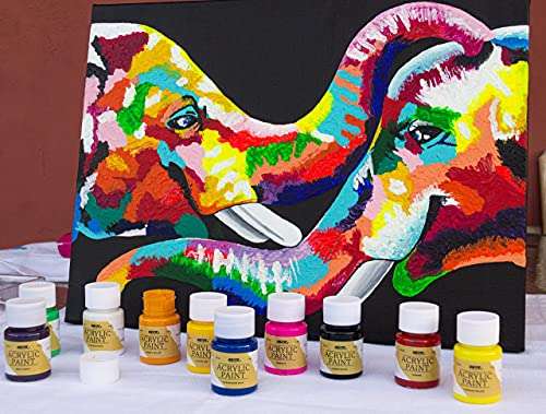 Set de Pintura Acrílica Nazca Colors - 16 Colores x 30 ml - Ideal para todas superficies!
