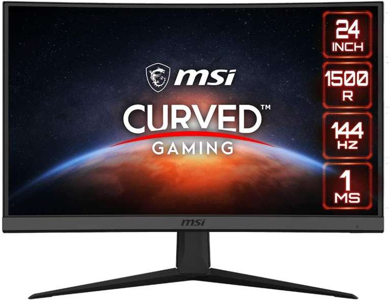Monitor gaming - MSI Optix G24C6, 23.6" FHD, Curvo 1500R, 1ms, 144 Hz, FreeSync, DisplayPort, HDMI