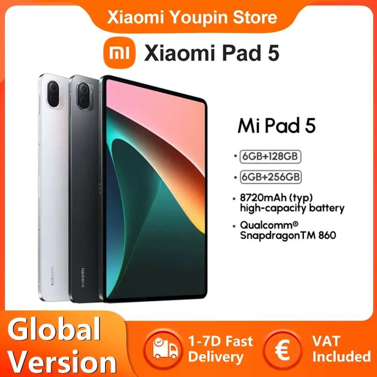 Xiaomi-Tableta Pad 5 versión Global, 6GB+128GB (desde España)