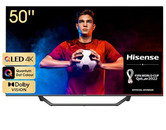 TV LED 127 cm (50") Hisense 50A7GQ UHD 4K, Quantum Dot, HDR Dolby Vision / HDR 10 / HDR 10 , Smart TV (323,19 ECI+)