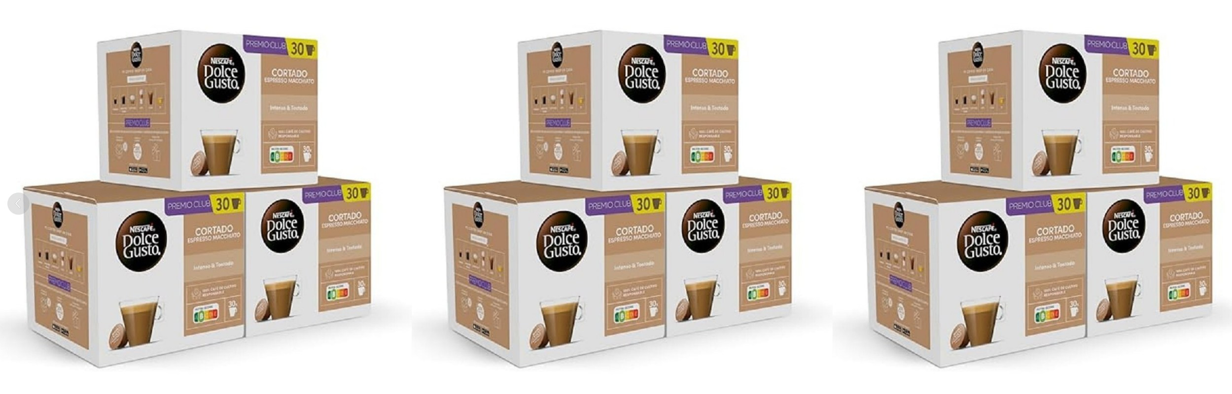 NESCAFÉ Dolce Gusto Cortado - Cápsulas de Café, 270 Cápsulas (9 x 30)